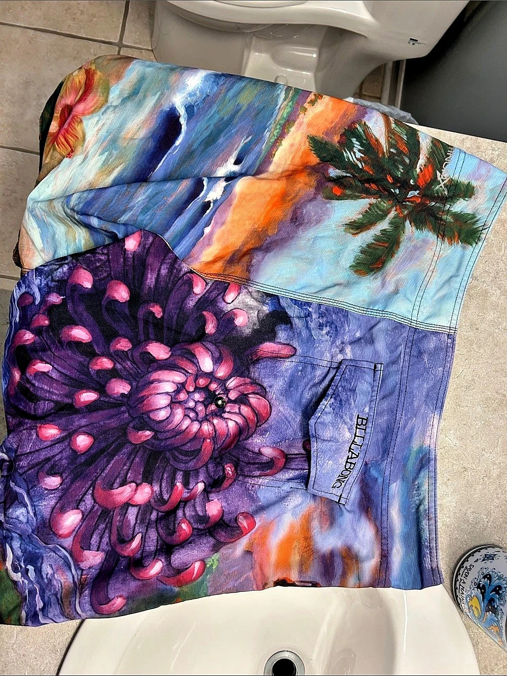 Billabong Men's Abstract Hybrid Shorts Size 36 - Picture 3 of 4